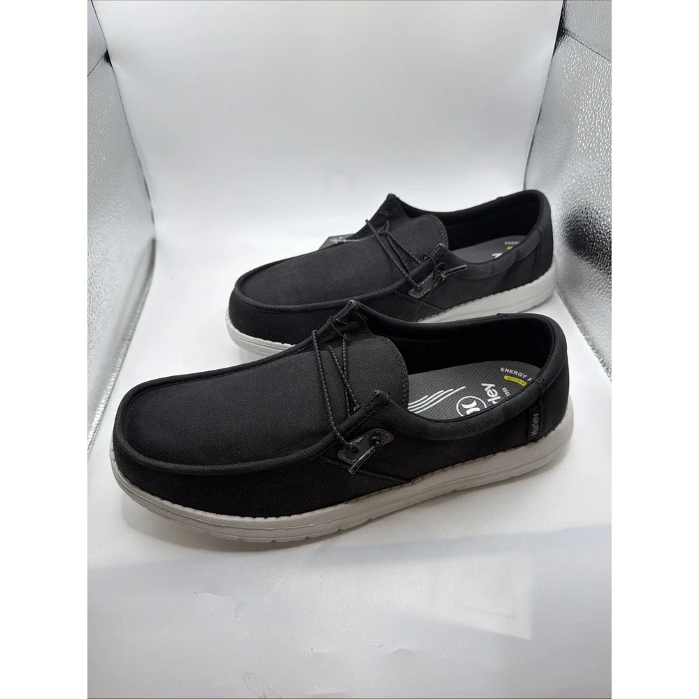 Hurley Men's Nesota Black Casual Sneaker Size 10 New.